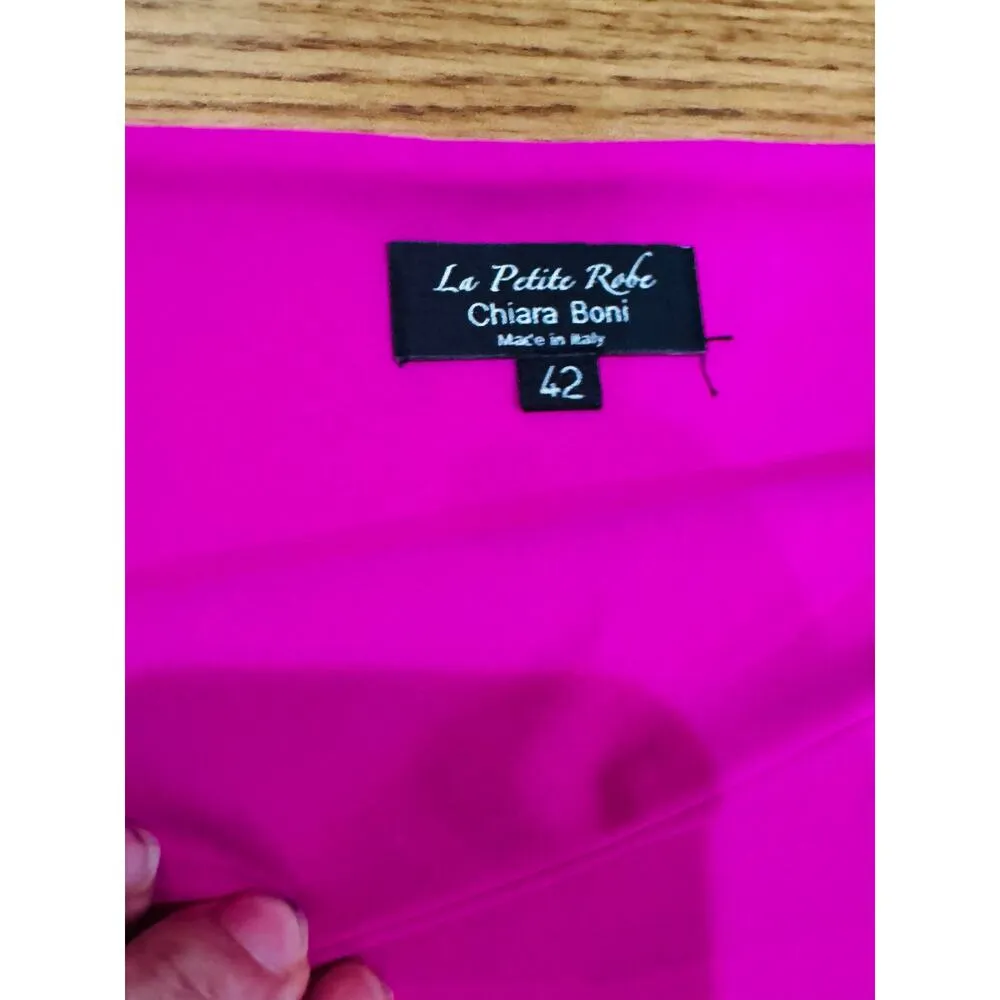Chiara Boni La Petite Robe magenta Sheila 3/4 - Image 3