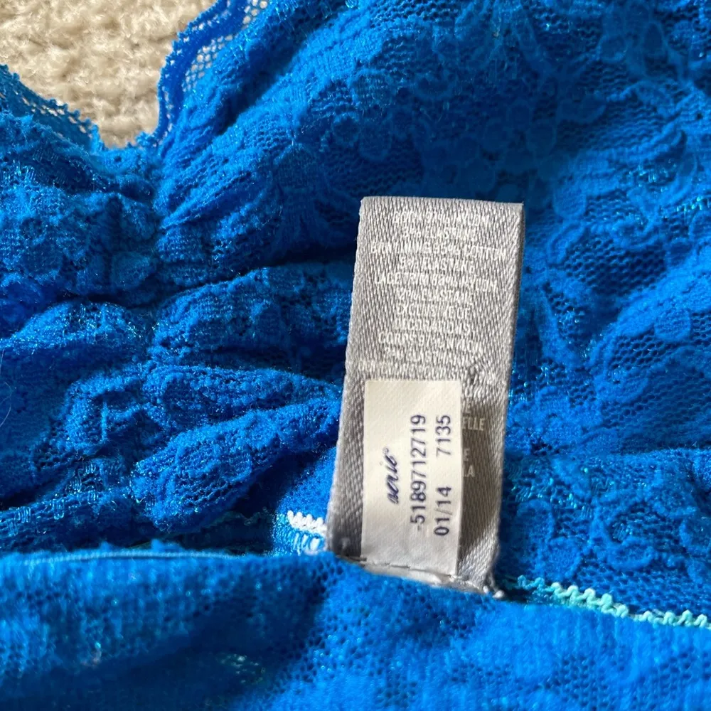 Aerie Blue Lace Bandeau GUC - Image 5