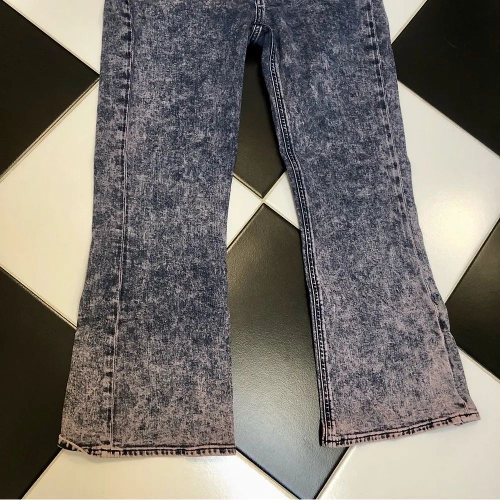 M.i.h. MIH Marty Acid Wash Gradient Crop Flare Jeans Pink Purple Y2K Mermaid 30 - Image 8