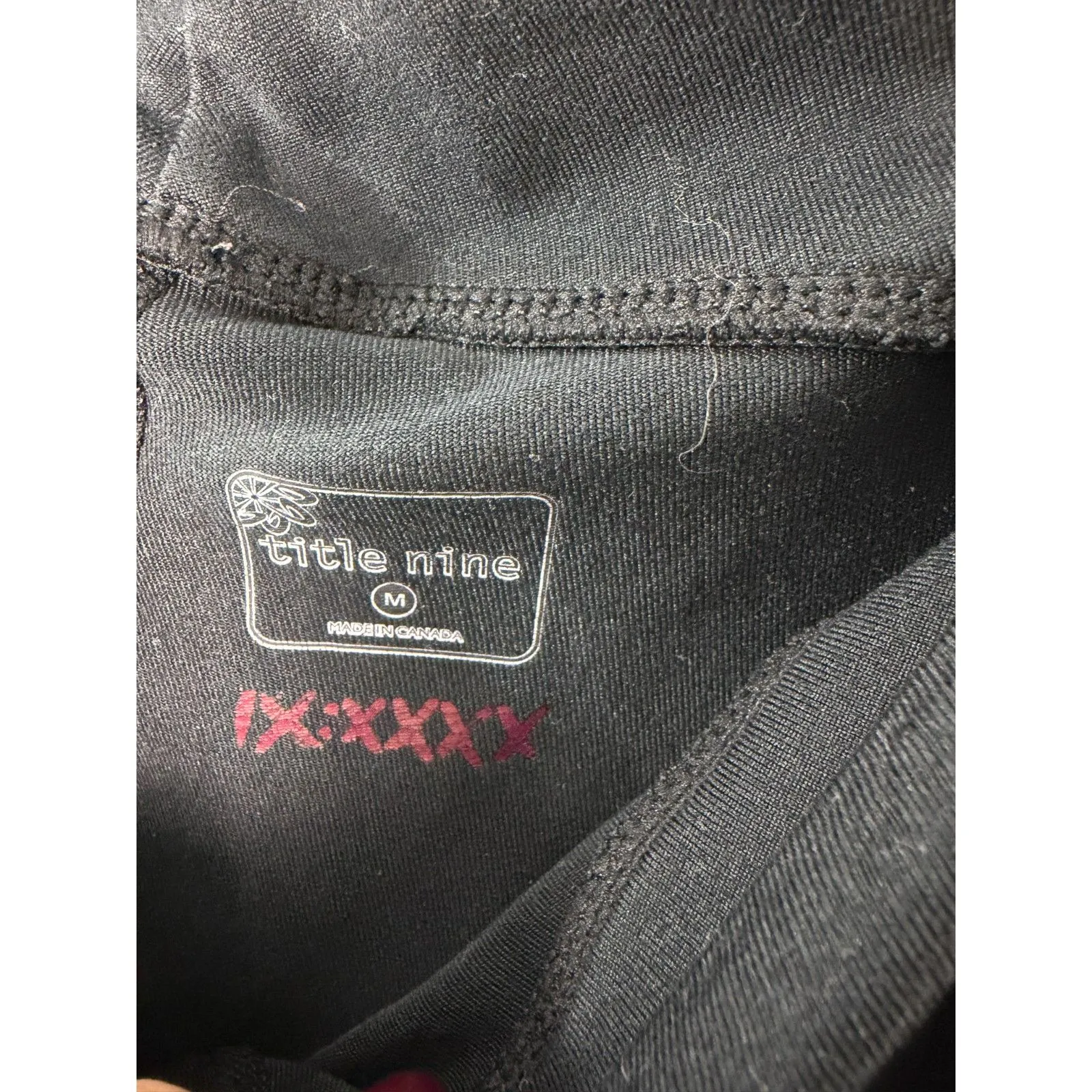 Title Nine Black Straight Flare Leggings Size Medium - Image 6