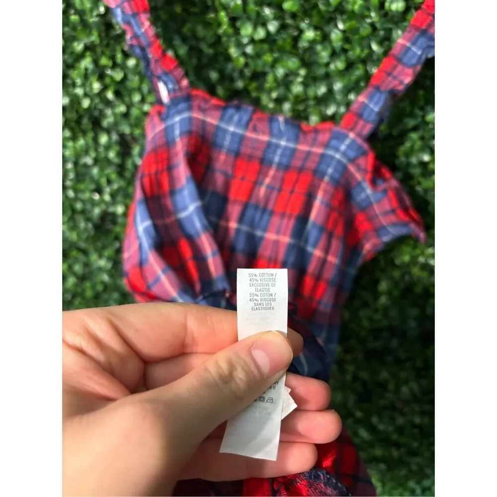 Aerie NWT Plaid Flannel Pajama Romper Sz Small - Image 7