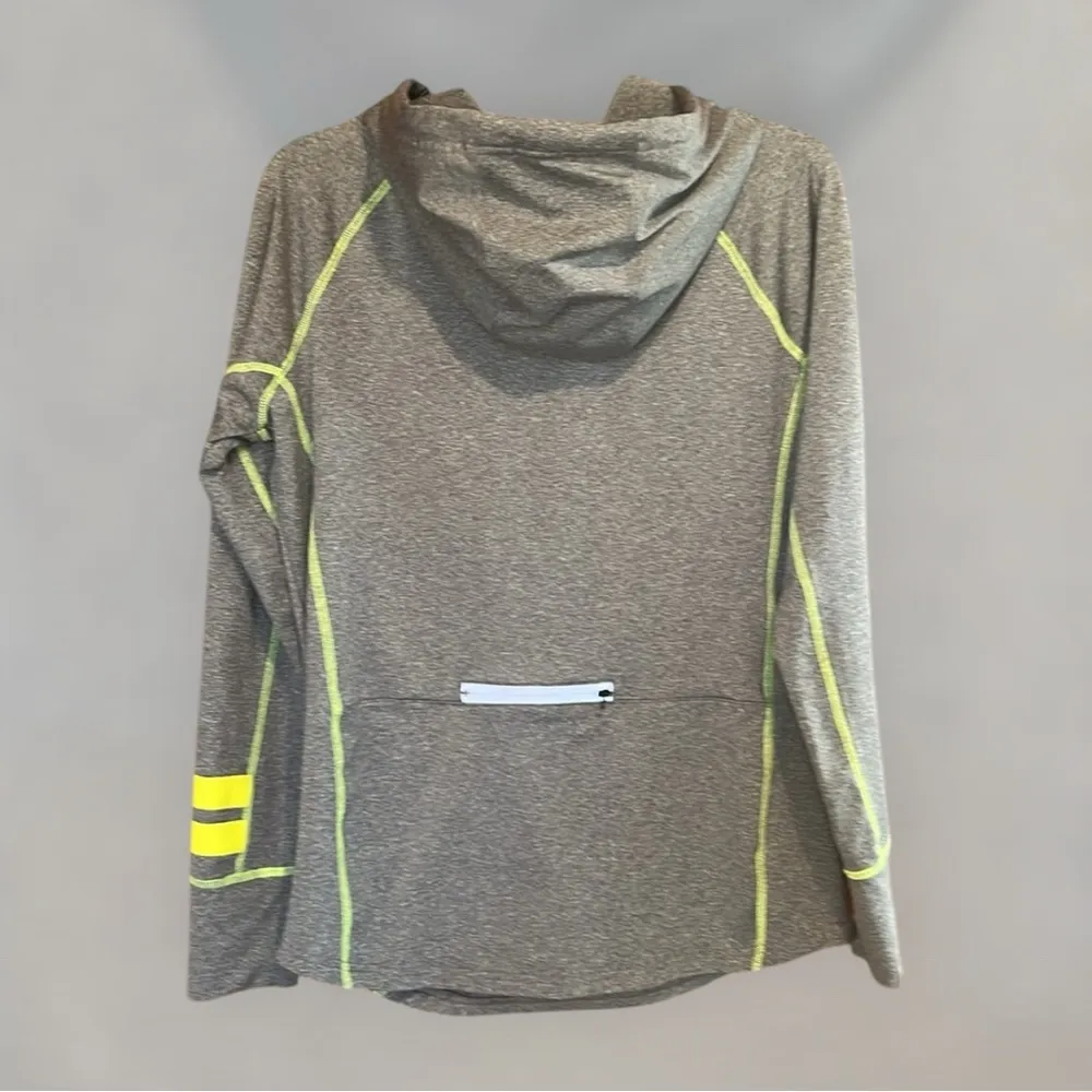 Victoria's Secret PINK Gray Hoodie with Neon Accents - Image 8