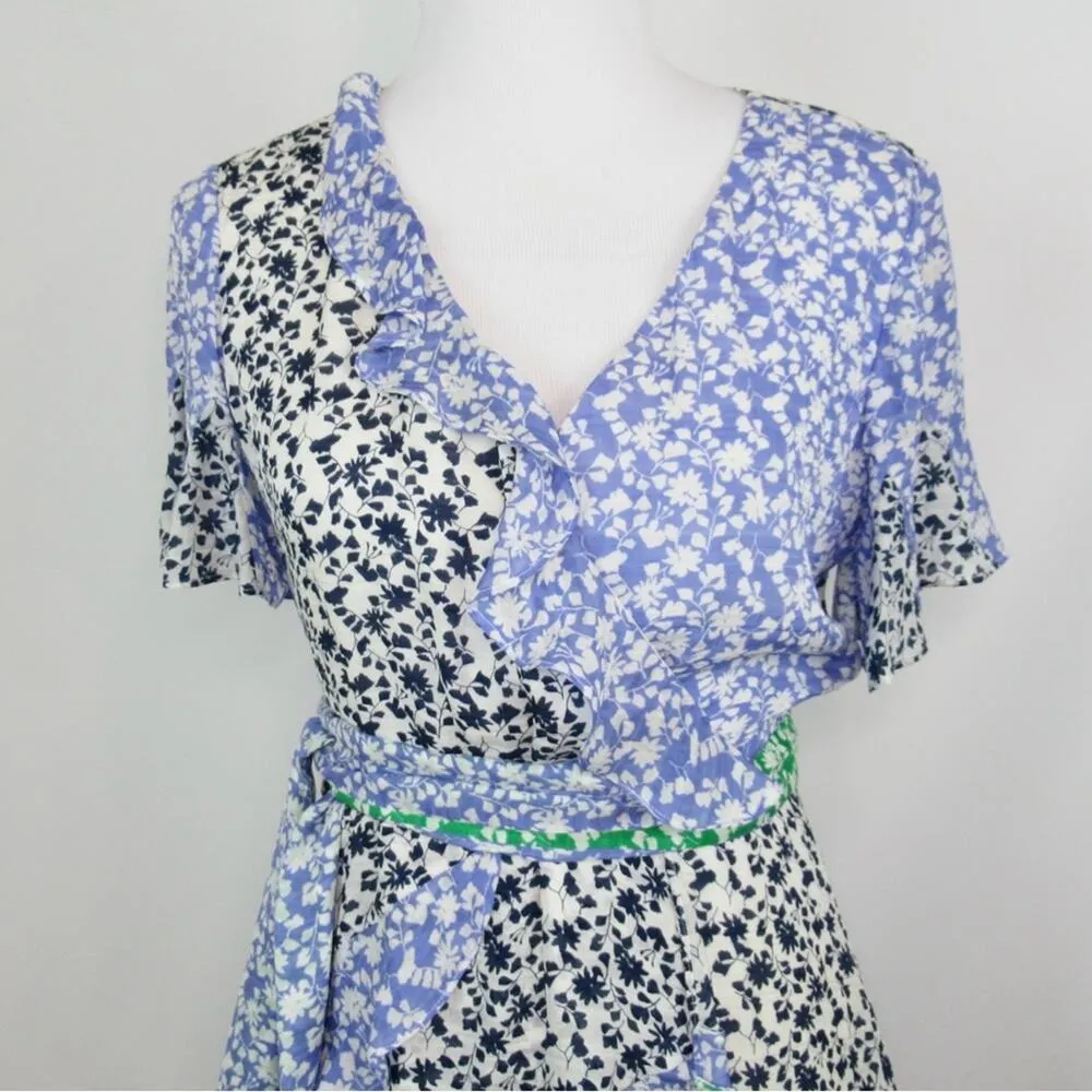 TANYA TAYLOR Bianka Ditzy Mixed Floral Silk Mini Dress Women’s Size 6 - Image 7