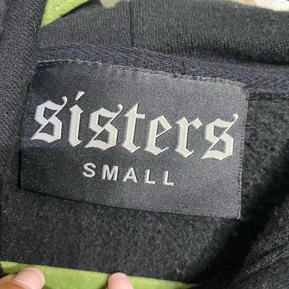 Sisters Apparel Black Good and Fresh Hoodie Sz S - Image 5