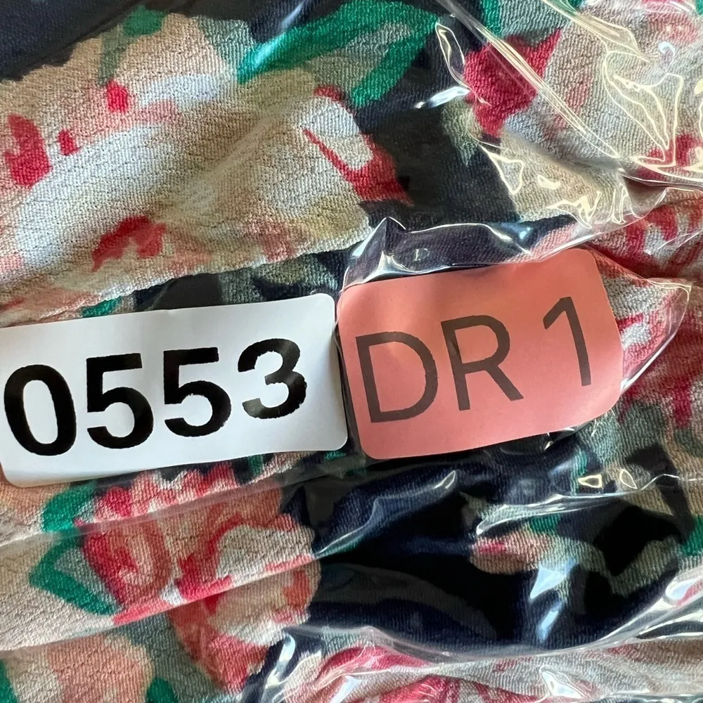 Women's floral midi dress light fabric short sleeve dance casual midi size L. Blue Size L - Image 13