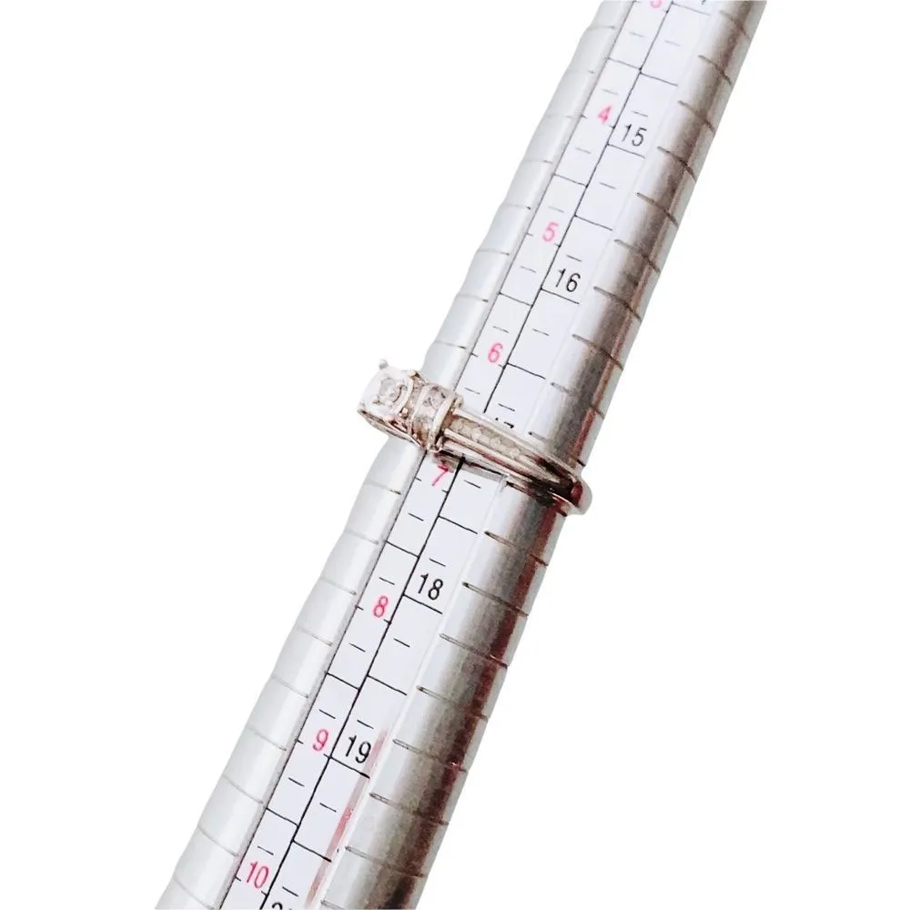 10KT 10K White Gold Diamond Ring - Image 8