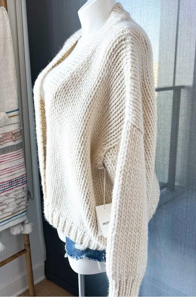 Mother Soul Serenade Criss Cross Chunky Knit Pullover Jumper Sweater Size Medium - Image 6