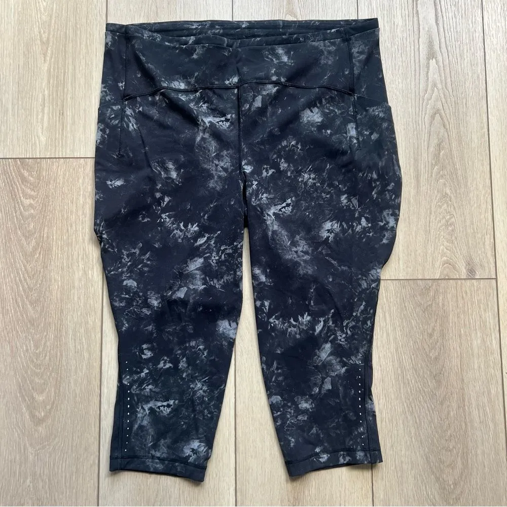 Lululemon Swift Speed High-Rise Crop 21" in Aquila Black Multi Size 20 - Image 5