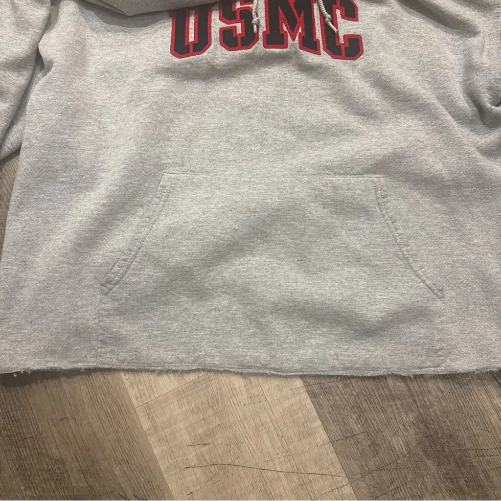 Champion Gray USMC Hoodie - Image 3