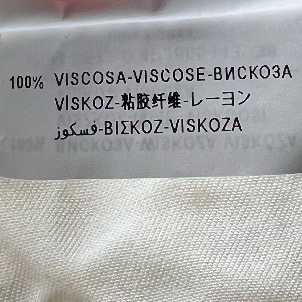 Stile Benetton Viscose Sash-Waist Wide Leg Pants in Cream - Image 8