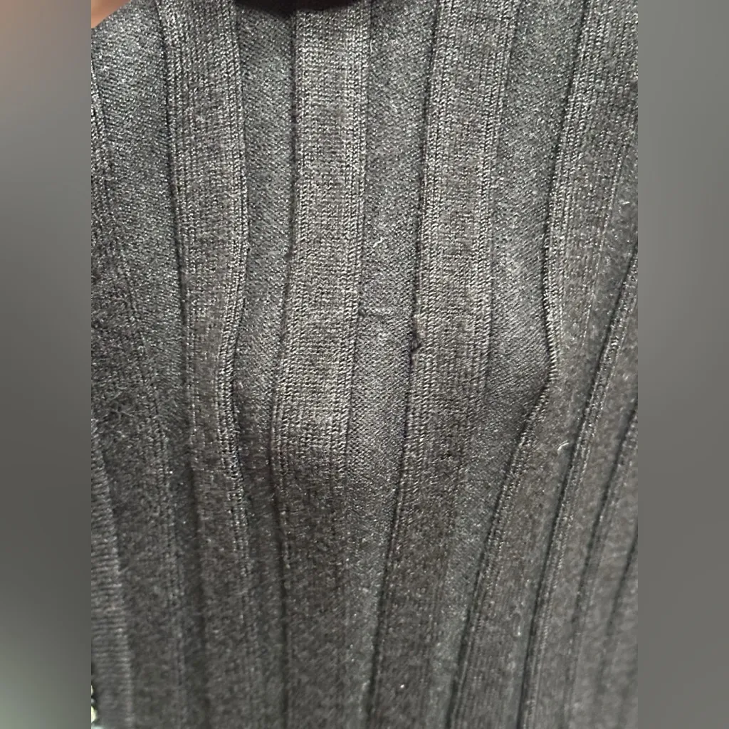 Vintage Y2K Belldini Black Ribbed Rhinestone Long Sleeve Zip Sweater Women’s XL - Image 14