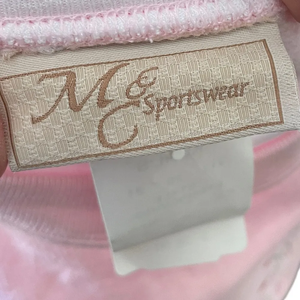 NEW Deadstock MC Sportswear Vintage Y2K Pink Embroidered Snowflake Sweatshirt Size XL - Image 6