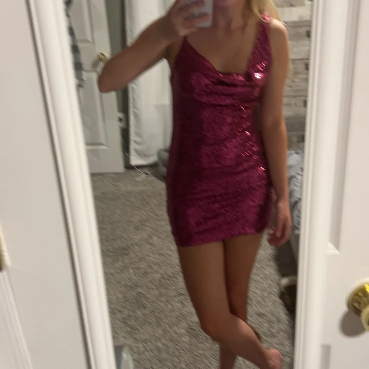 Sequin Pink Dress - Image 2