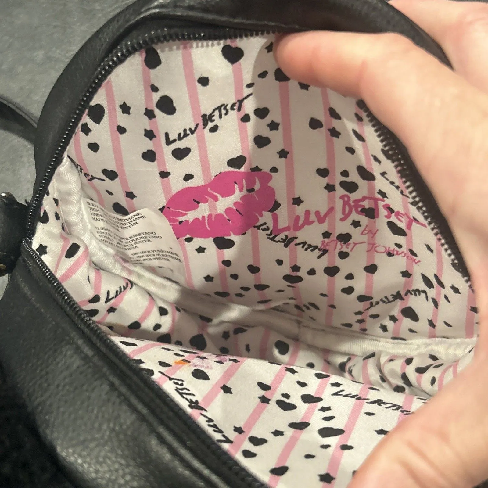 Betsey Luv Johnson Unikitty Black Round Crossbody Purse Bag Fun Cute - Image 8