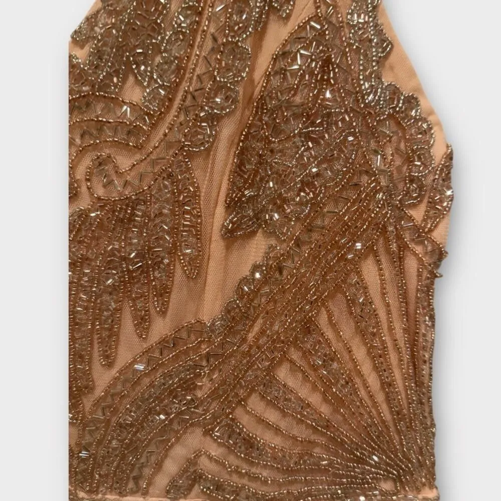 NWT Mac Duggal 6015 V Neck Sequin Embellished Gown Size 12 - Image 8