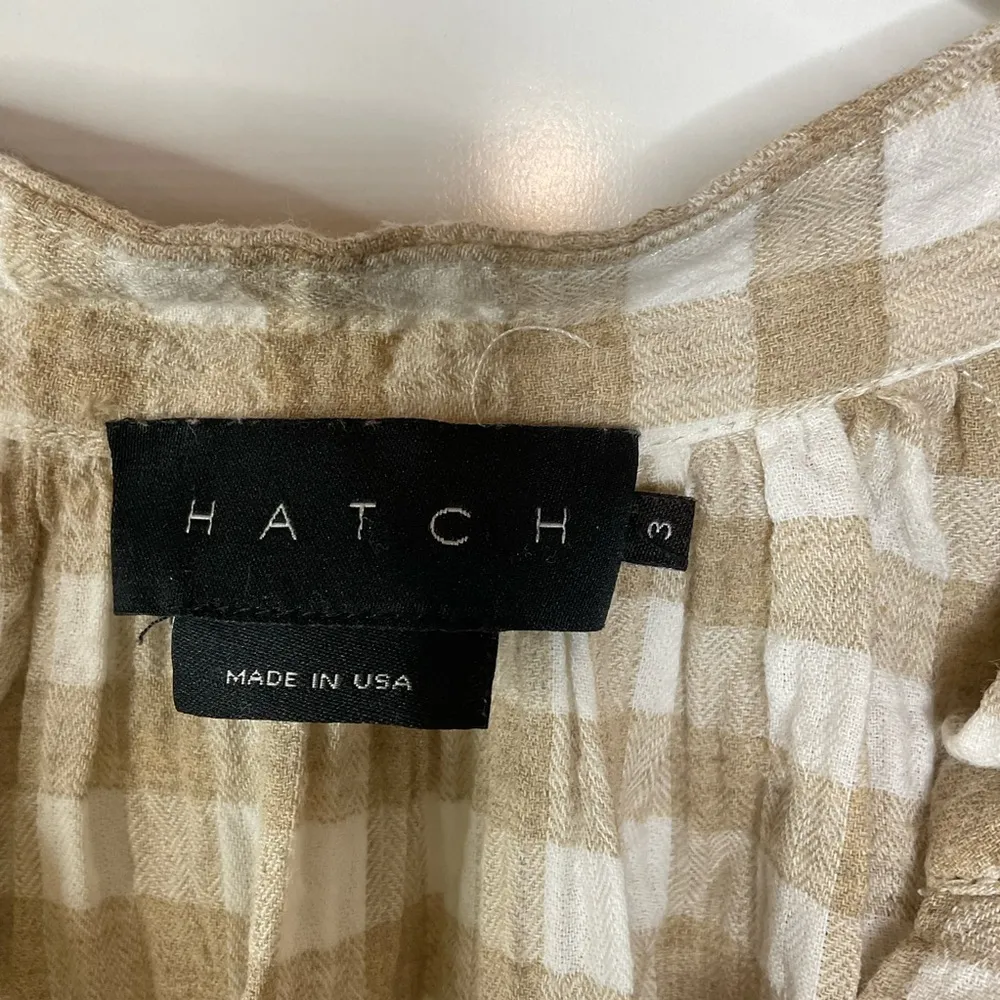 Hatch The Aurora Mini Dress Gingham Print Size 3/Large - Image 6