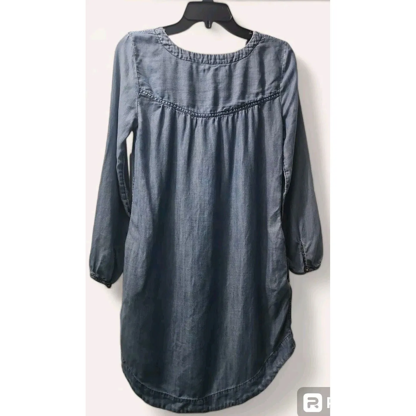 American Eagle Denim‎ Dress Lace Up Long Sleeve Casual Tunic XS - Image 2
