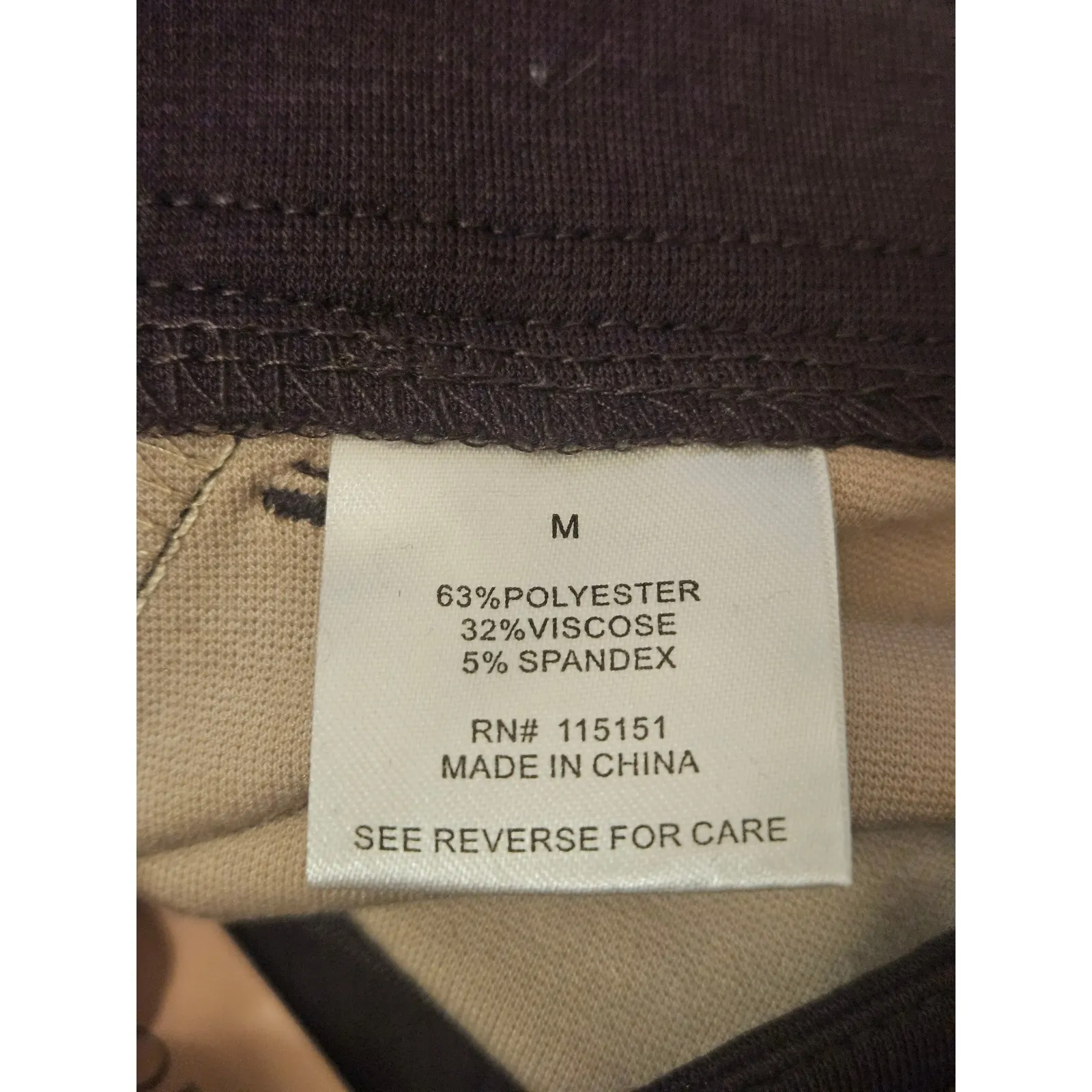 Romeo & Juliet Couture Colorblock Trousers Pants Beige Brown Size Medium - Image 8