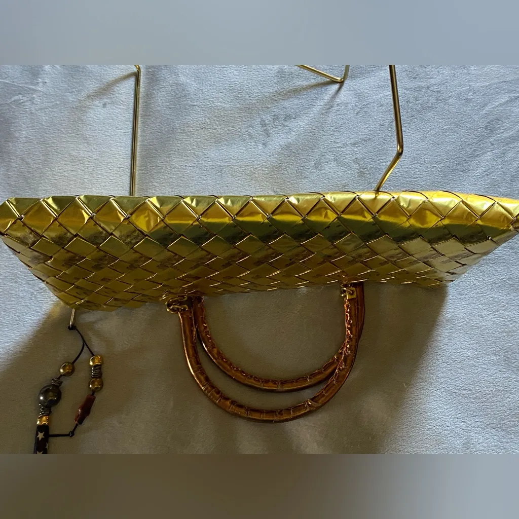 Vintage “HANDMADE” Gold Gum Wrapper 👜 Purse/Handbag!! - Image 14