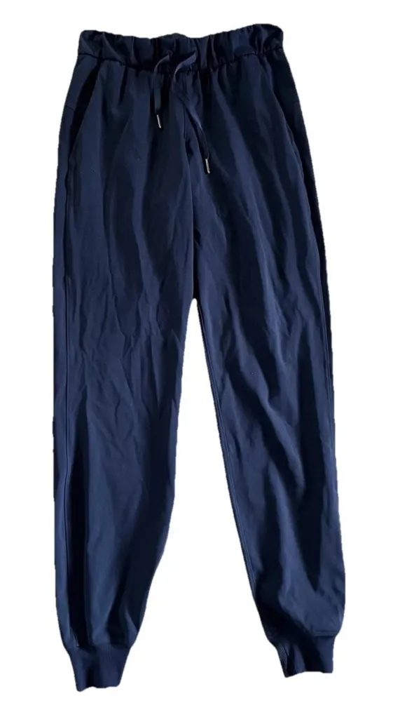 Lululemon On The Fly Joggers Blue Womens Size 2 Activewear Athleisure Athletic - Image 1
