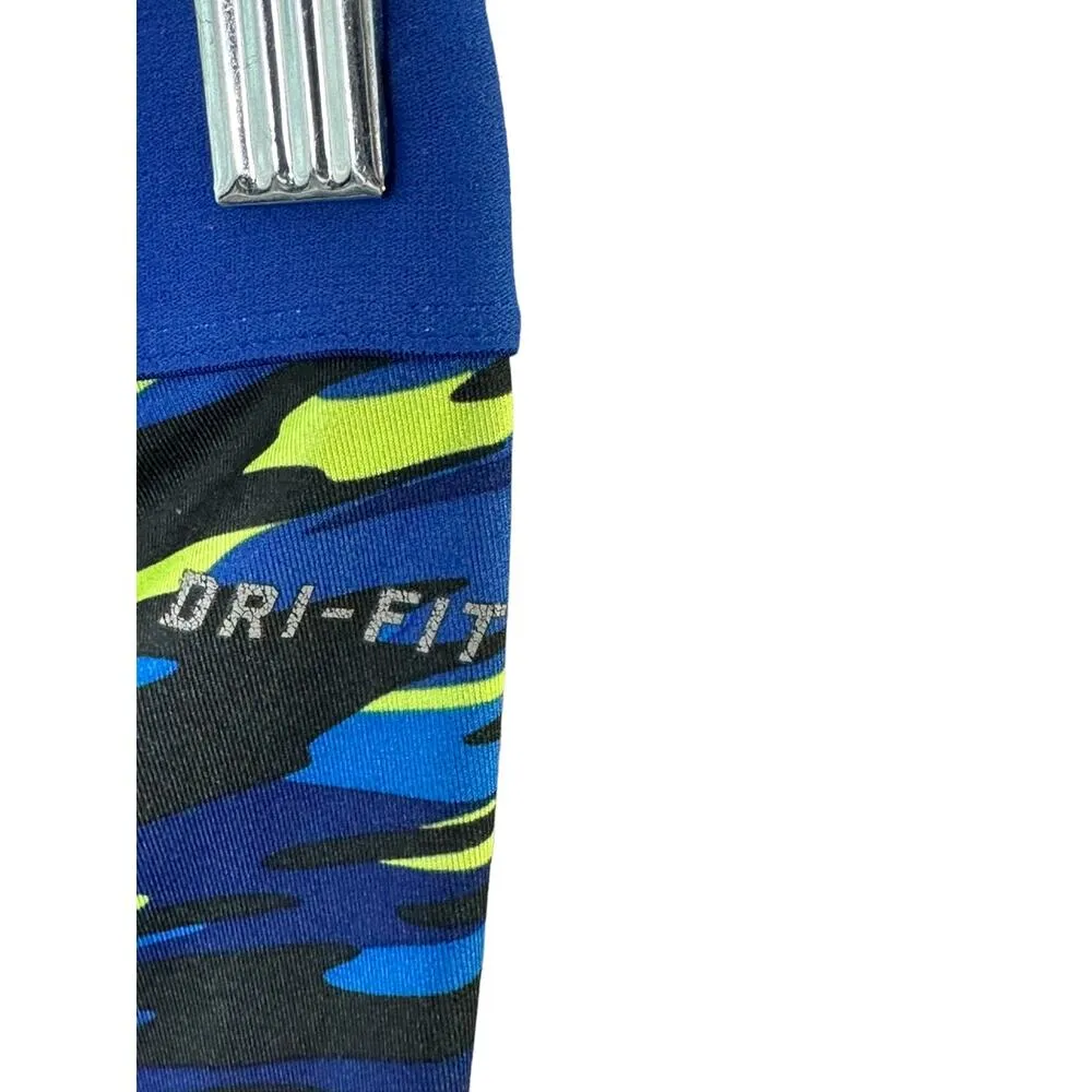 Nike  Pro Haze Compression Capri Legging Womens Medium 729415-480 Blue Multicolor - Image 3