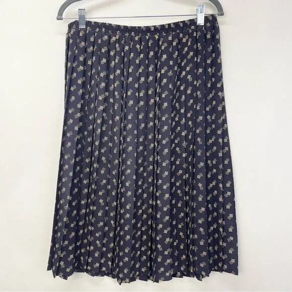 Leslie Fay‎ Vintage Pleated Skirt Abstract Pattern Size 20 Dainty Retro 50s - Image 5