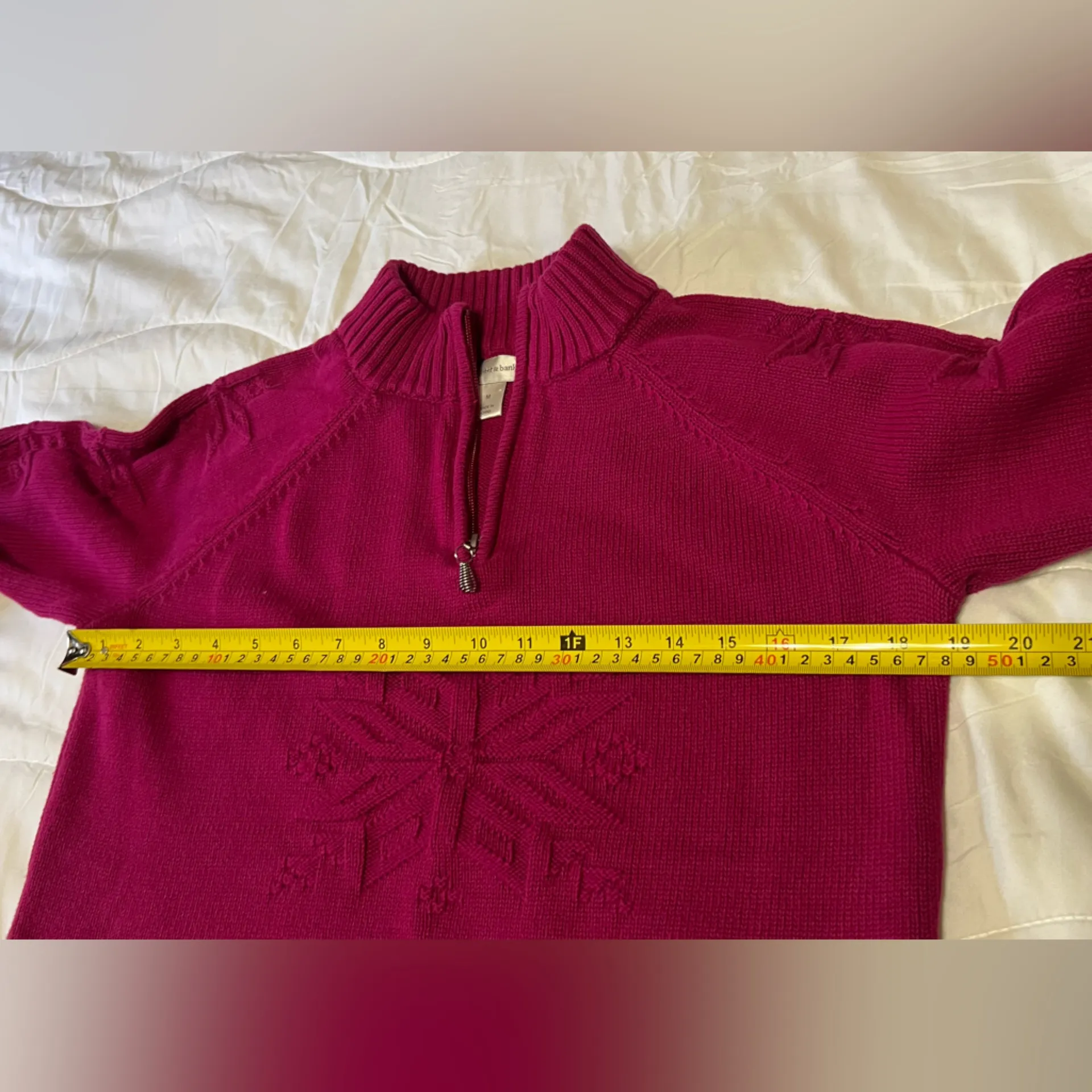 Christopher & Banks Magenta Half-Zip Sweater - Image 7