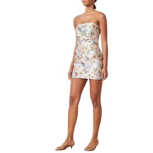 Bec & Bridge Women’s Fleurette Strapless Floral Brocade Mini Dress Size 2 NWT - Image 11