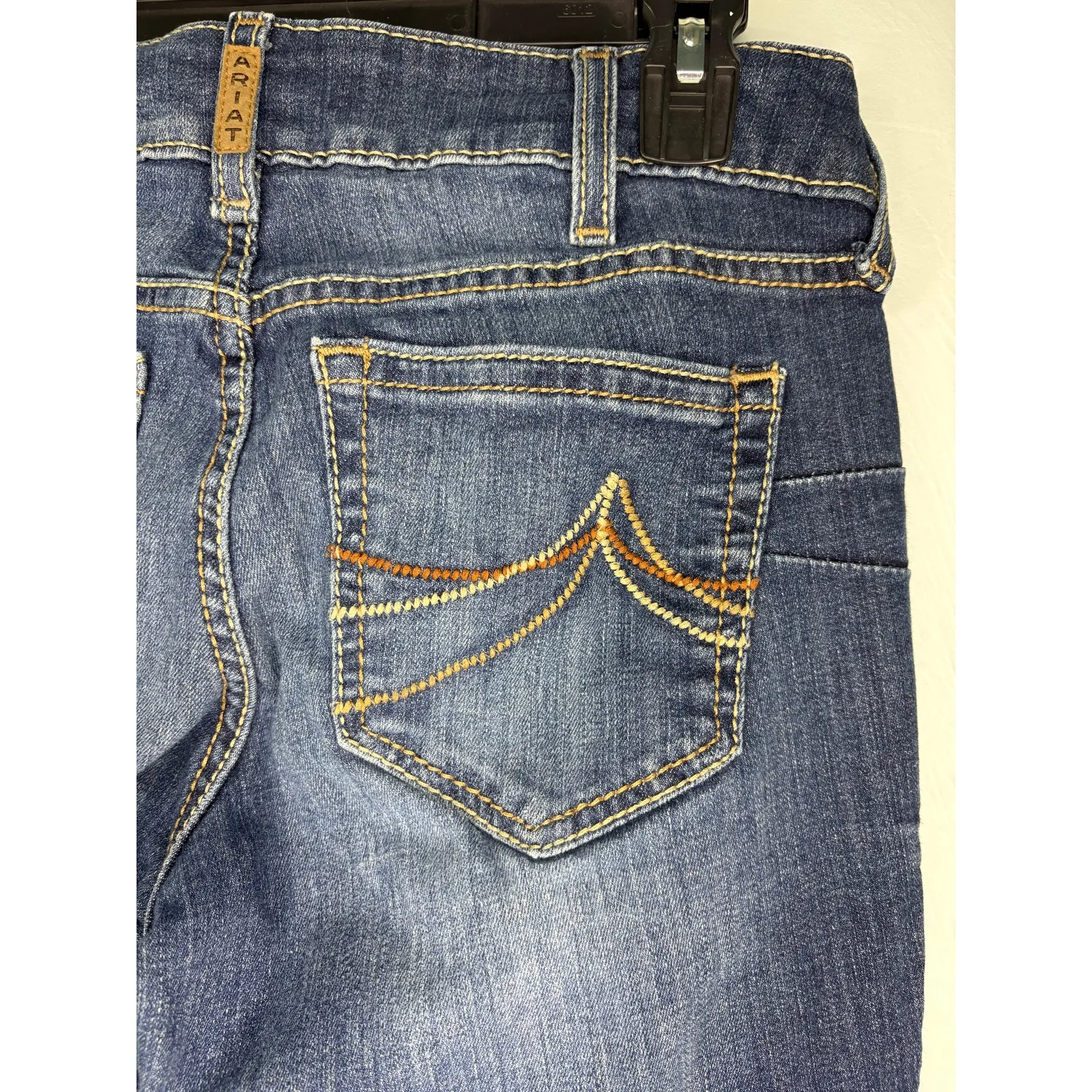 Ariat R.E.A.L Octavia Straight Jeans Women's Size 29S Short Blue Denim Western - Image 3