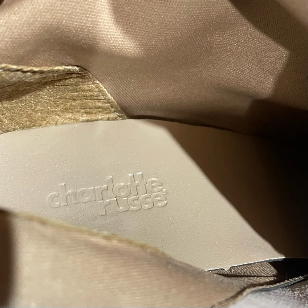 suede ruched tan tall heel boots sweater cuffs women Size 10 - Image 11