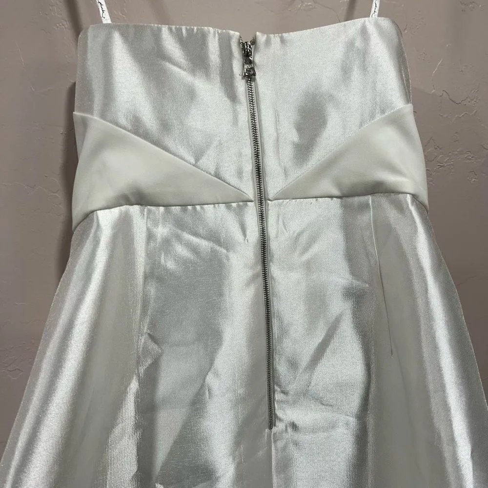 Phoebe White Sz 4 strapless polyester Cocktail Dress White - Image 5