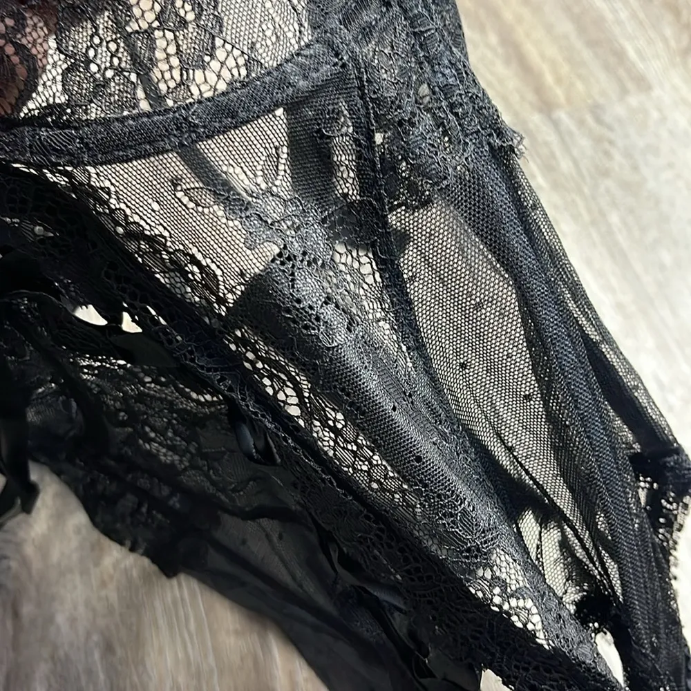 Widow Lace Bustier Cami Size Medium Black - Image 8