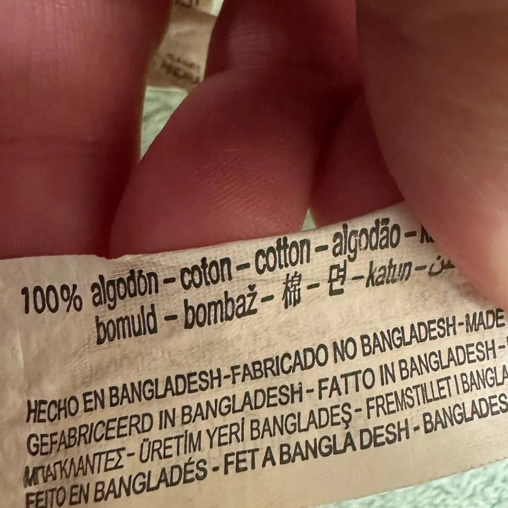 Zara blush pink denim paper bag high rise shorts - Image 4