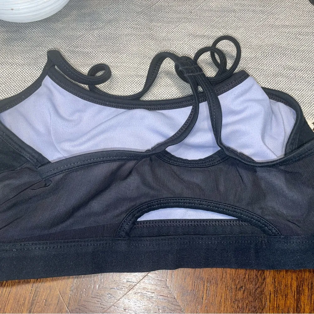 woman’s size medium black fabletics sports bra - Image 2