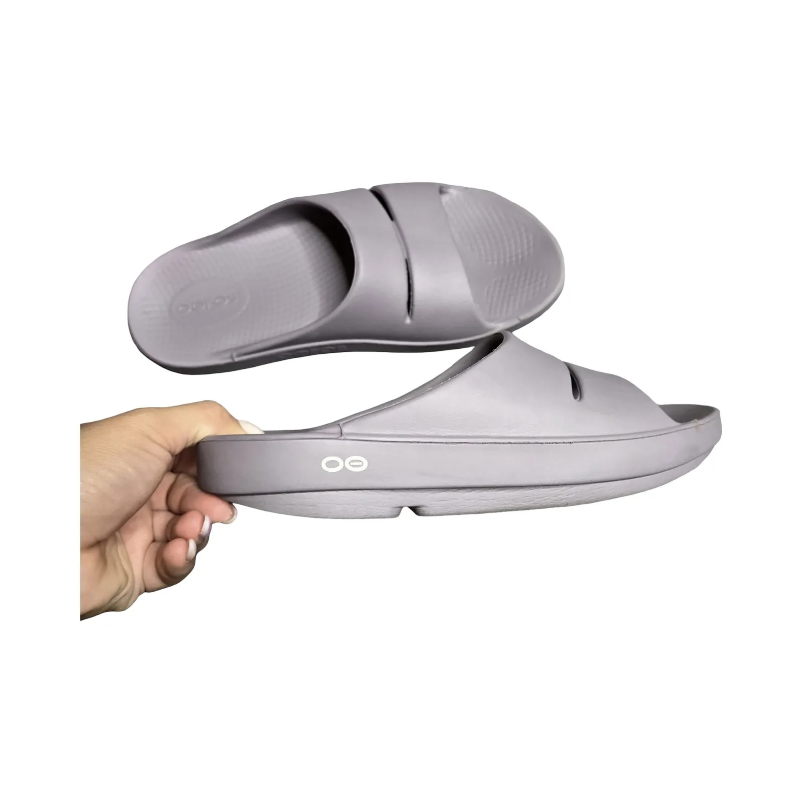 Oofos OOahh Slide Sandal Size: 8 Purple - Image 4