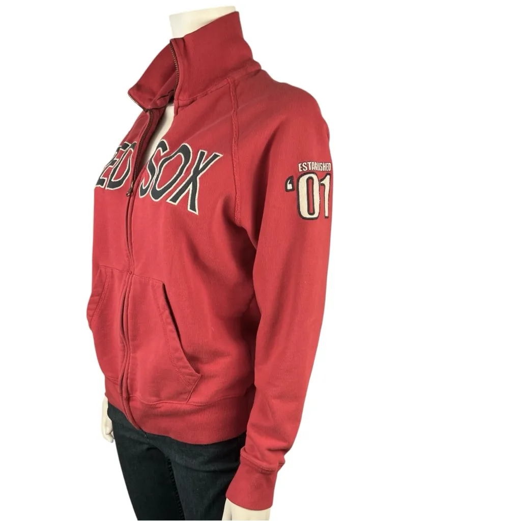 Boston Red Sox 2001 Vintage Zip Up Sweatshirt - Image 5