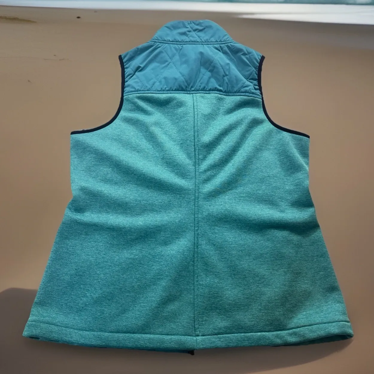 Oakley‎ Quilted Vest Women's L G Teal Full Zip Puffer Padded Athleisure - Image 6