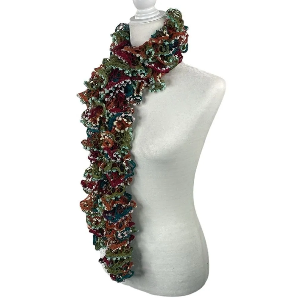 Scarf Multicolored Crochet lightweight - Image 2