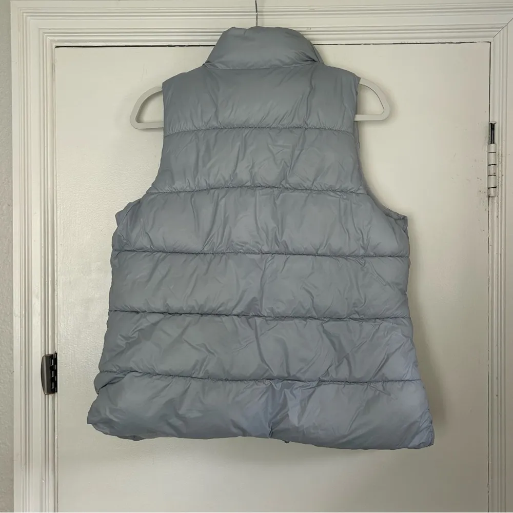 Old Navy  Grey Puffer Zip Up Vest M - Image 7