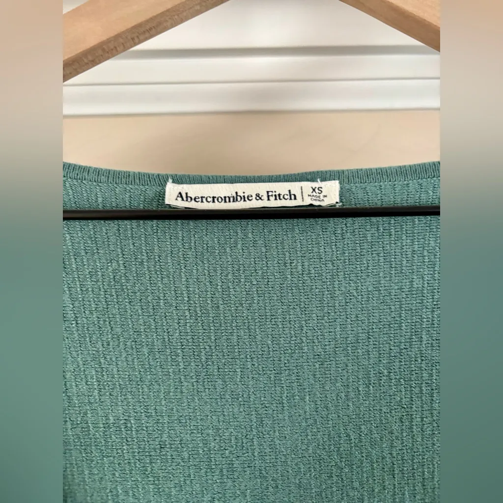 Abercrombie & Fitch Long Sleeve Rib-Knit Ottoman Square Neck Bodysuit | XS | NWT - Image 9