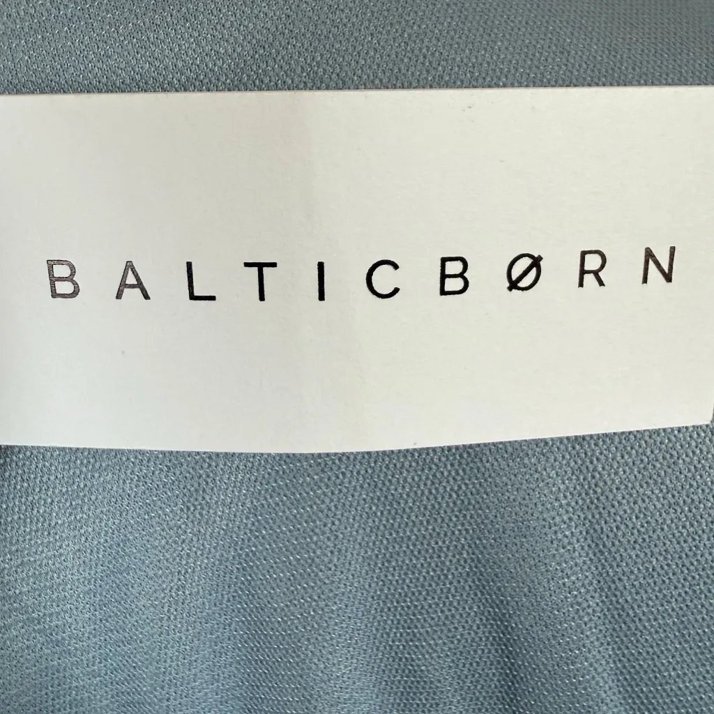 Baltic Born dusty blue v-neck long maxi dress with outer tulle large - Image 11