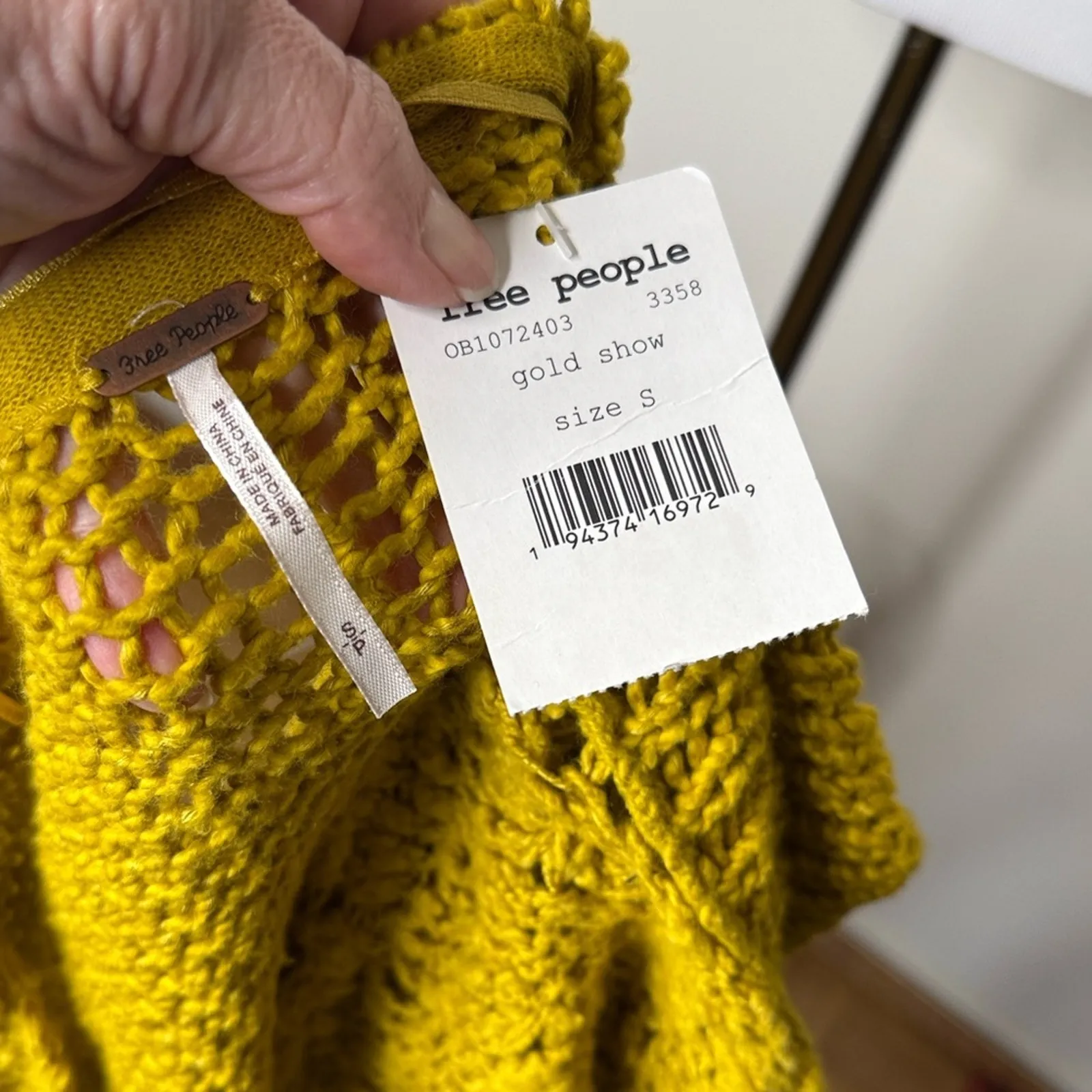 Free People Gold Show Sunday Shore Pullover Sweater - Image 4