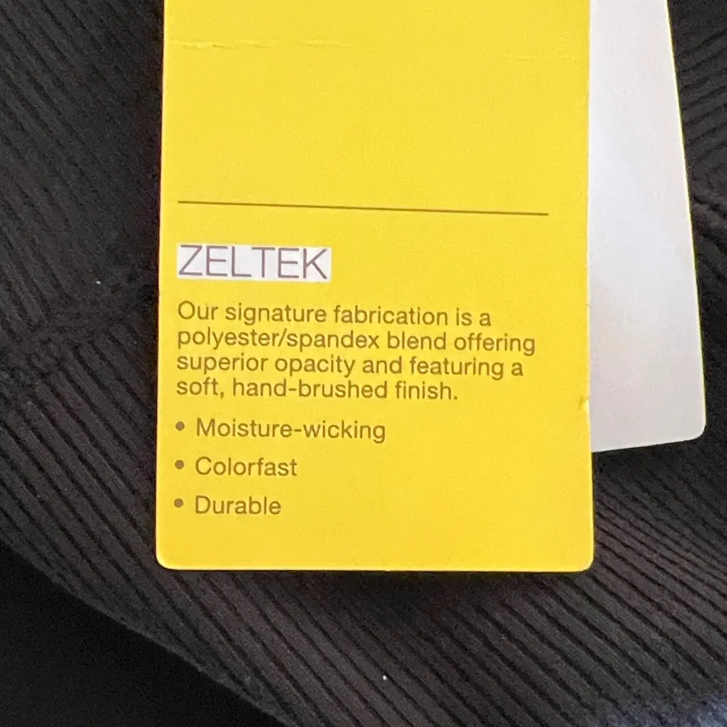 Zella High Waist Ribbed Moto Black Gym Leggings - Image 7