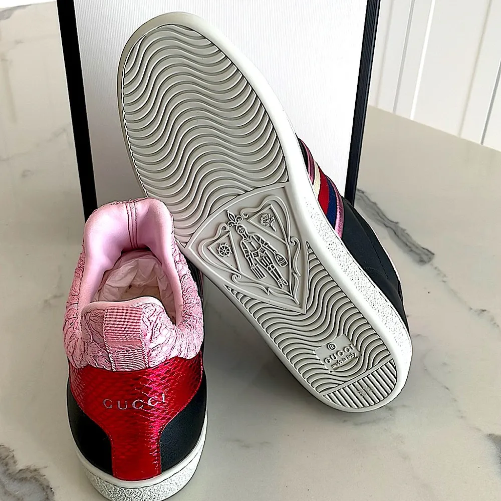 Gucci Ace Lace Slip-on Sneakers - Image 5
