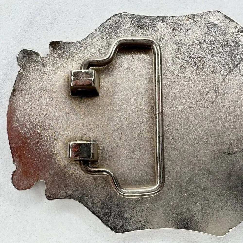 Silver Tone Rhinestone Scroll Western Bling Belt Buckle - Image 9