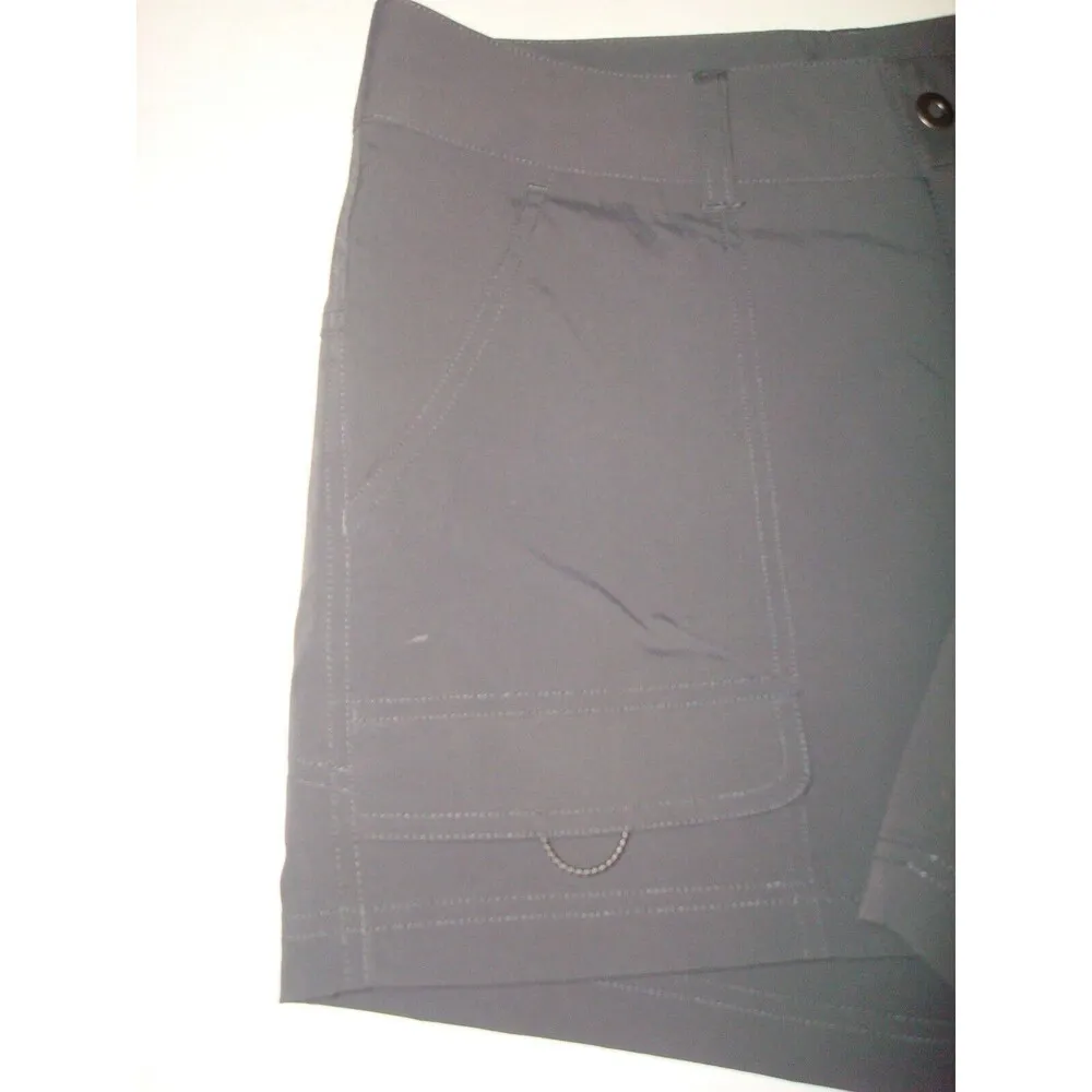 Womens 8 New NWT Columbia Silver Ridge Stretch Dark Gray  Shorts Pockets UPF 50 - Image 3