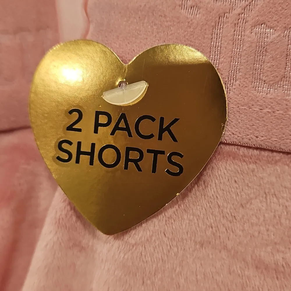 💕JUICY COUTURE💕 2 Pack Velour PJ Shorts Set 90s Pink & Black Bedazzled XL NWT - Image 7