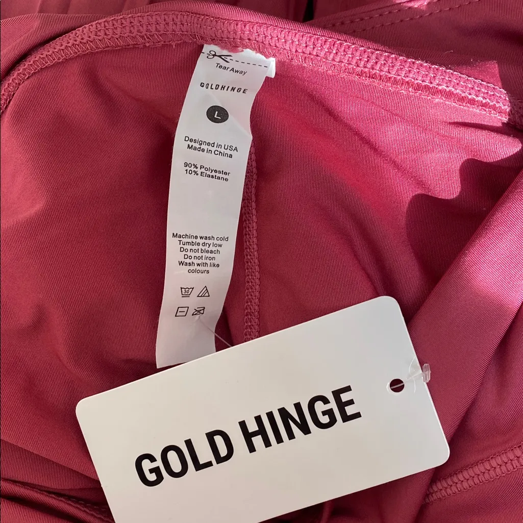 Gold Hinge pink pleated tennis skort NWT - Image 5