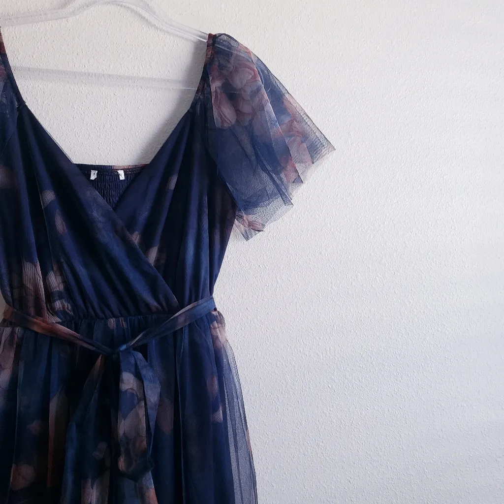 Baltic Born Nicola Tulle Maxi Dress Short Sleeve New Without Tags - Image 5