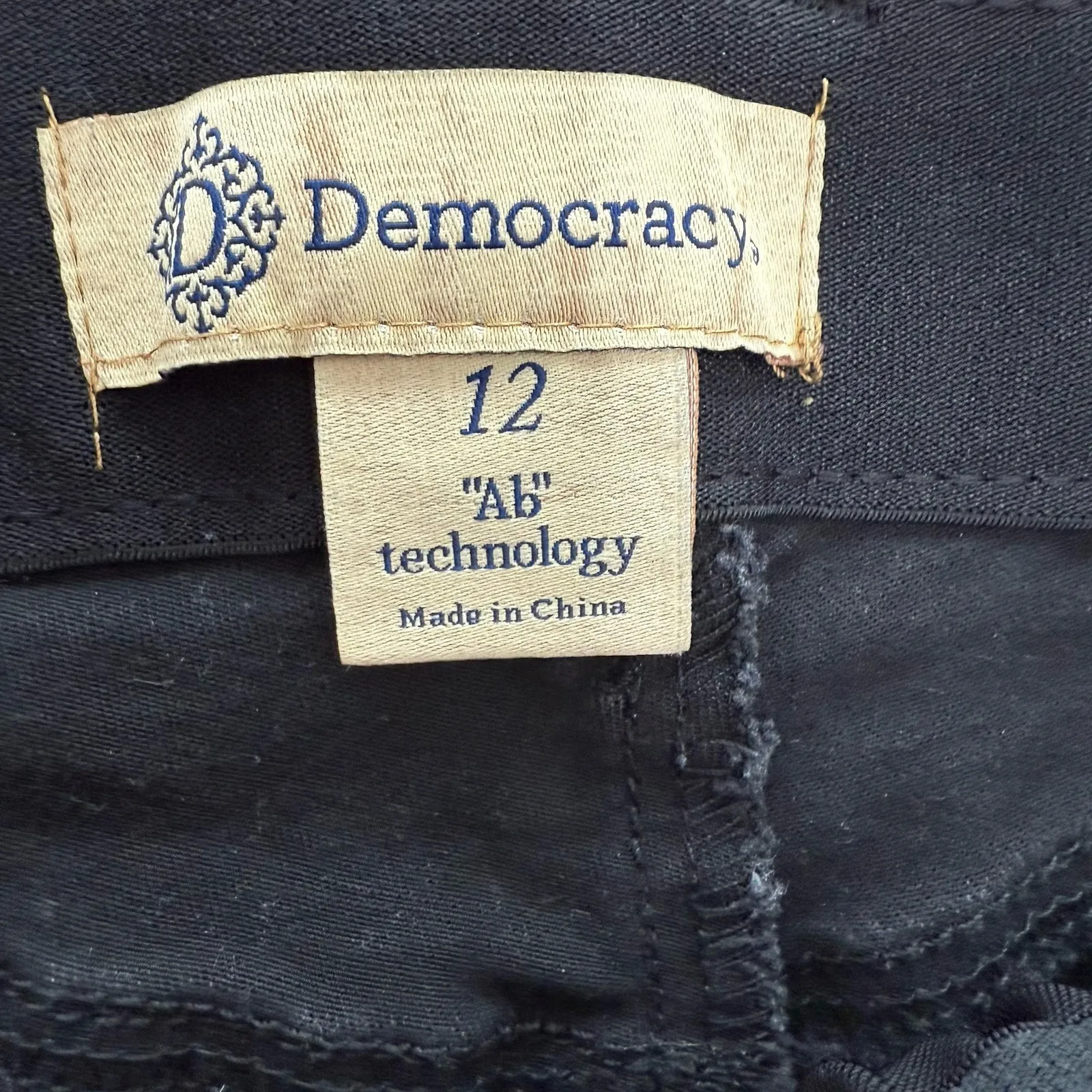 Democracy Womens Jeans Ab Technology Skinny Dark Wash Size 12 - Image 2